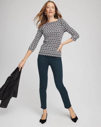 Chico's Best Price | Pima 3/4 Sleeve Tee
