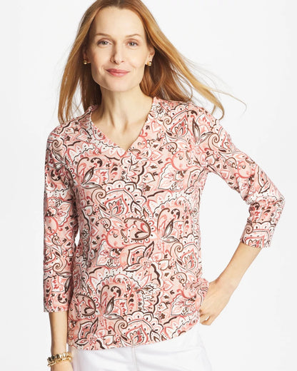 Chico's Trending | Pima 3/4 Sleeve Tee