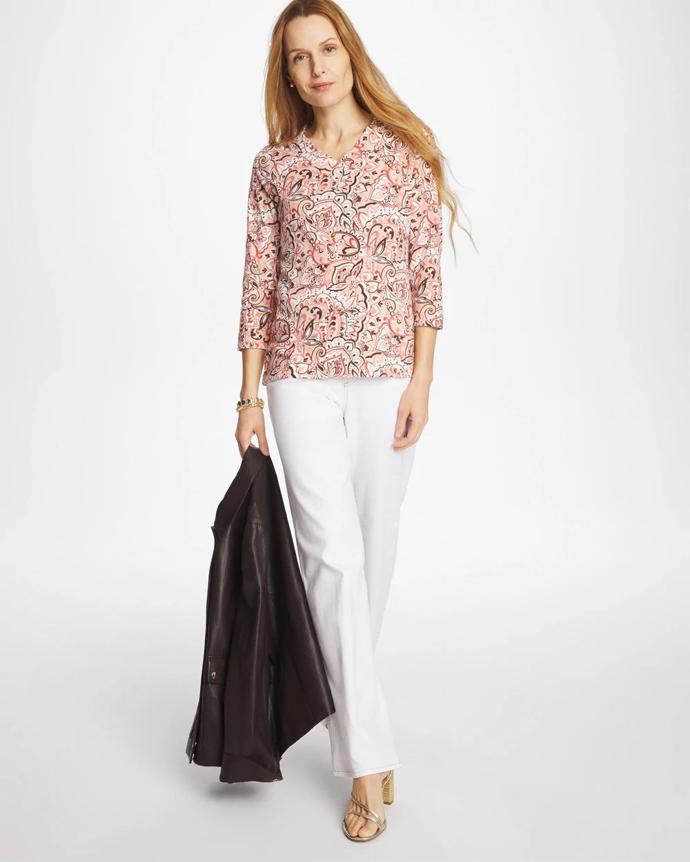 Chico's Trending | Pima 3/4 Sleeve Tee