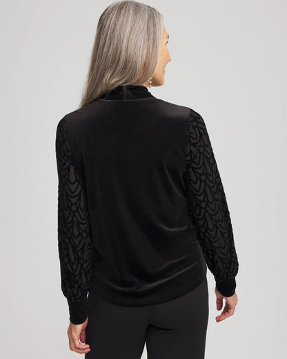 Chico's Sale | Art Deco Velvet Burnout Top