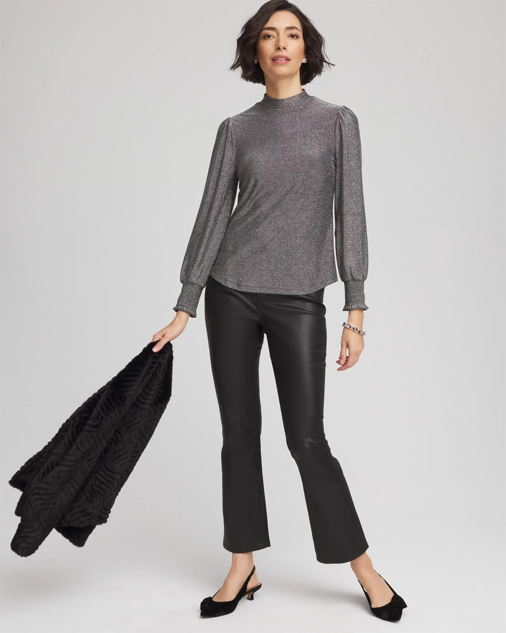 Chico's Value | Sparkle Smocked Top