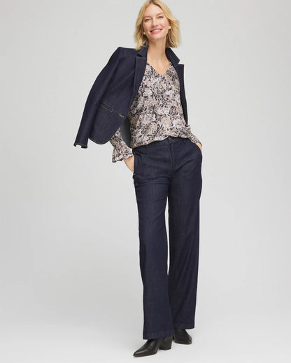 Chico's Deals | Bloom Crinkle Bodre Top