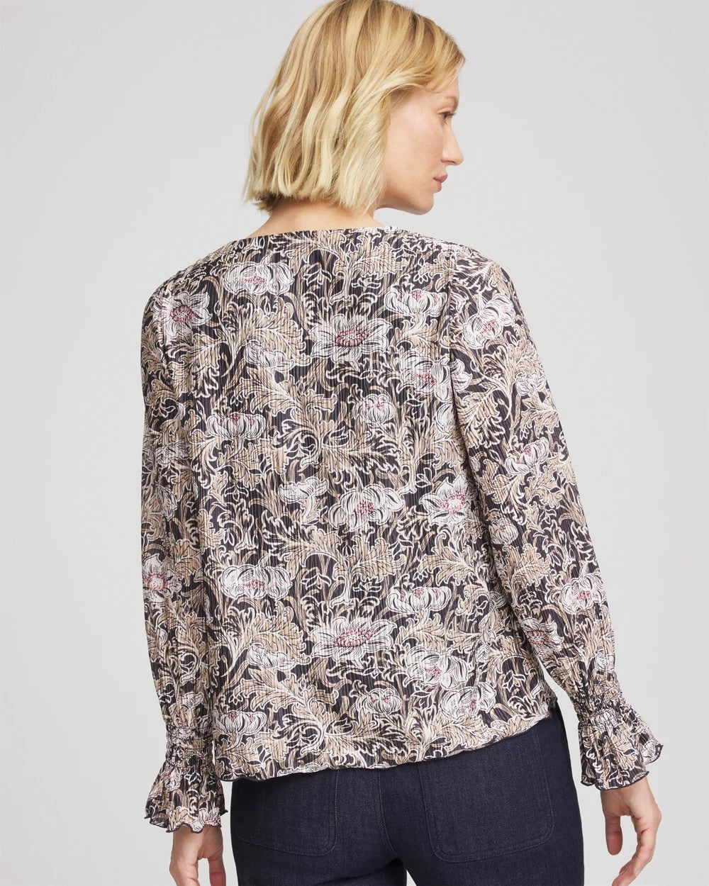 Chico's Deals | Bloom Crinkle Bodre Top
