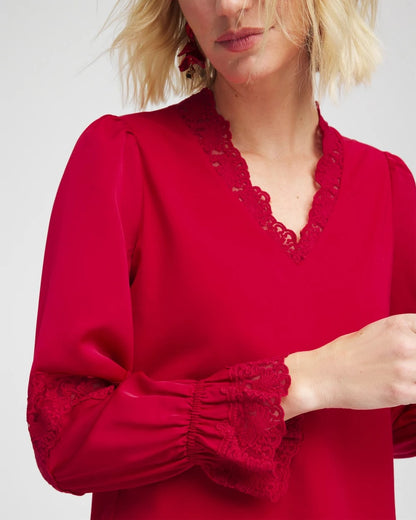 Chico's Everyday | Lace V-Neck Top