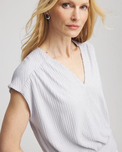 Chico's Sale | Foiled Knit Banded Bottom Top