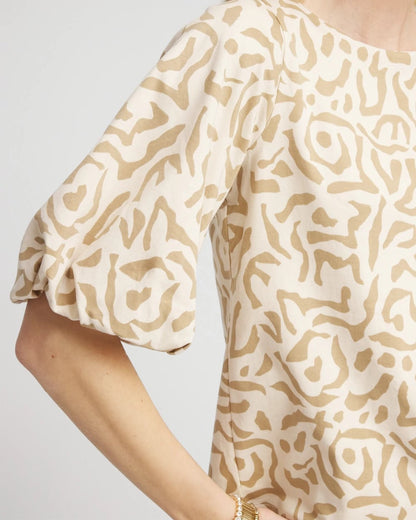 Chico's Featured | Animal Print Bubble Sleeve Top