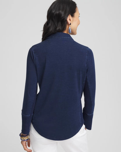 Chico's Quality | Collared Henley Top