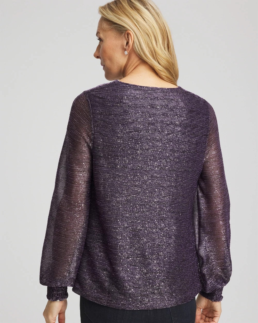 Chico's Classic | Foiled Bodre Top