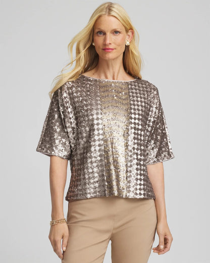Chico's Latest | Art Deco Dolman Sequins Tee