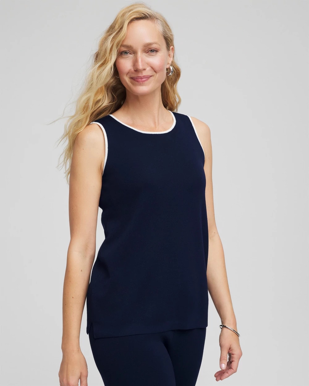 Chico's Featured | Travelers™ Tipped Sweater Shell Tank