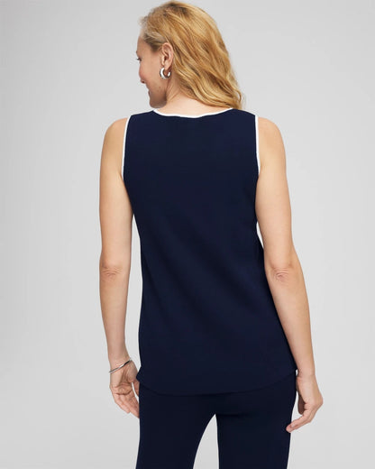 Chico's Featured | Travelers™ Tipped Sweater Shell Tank