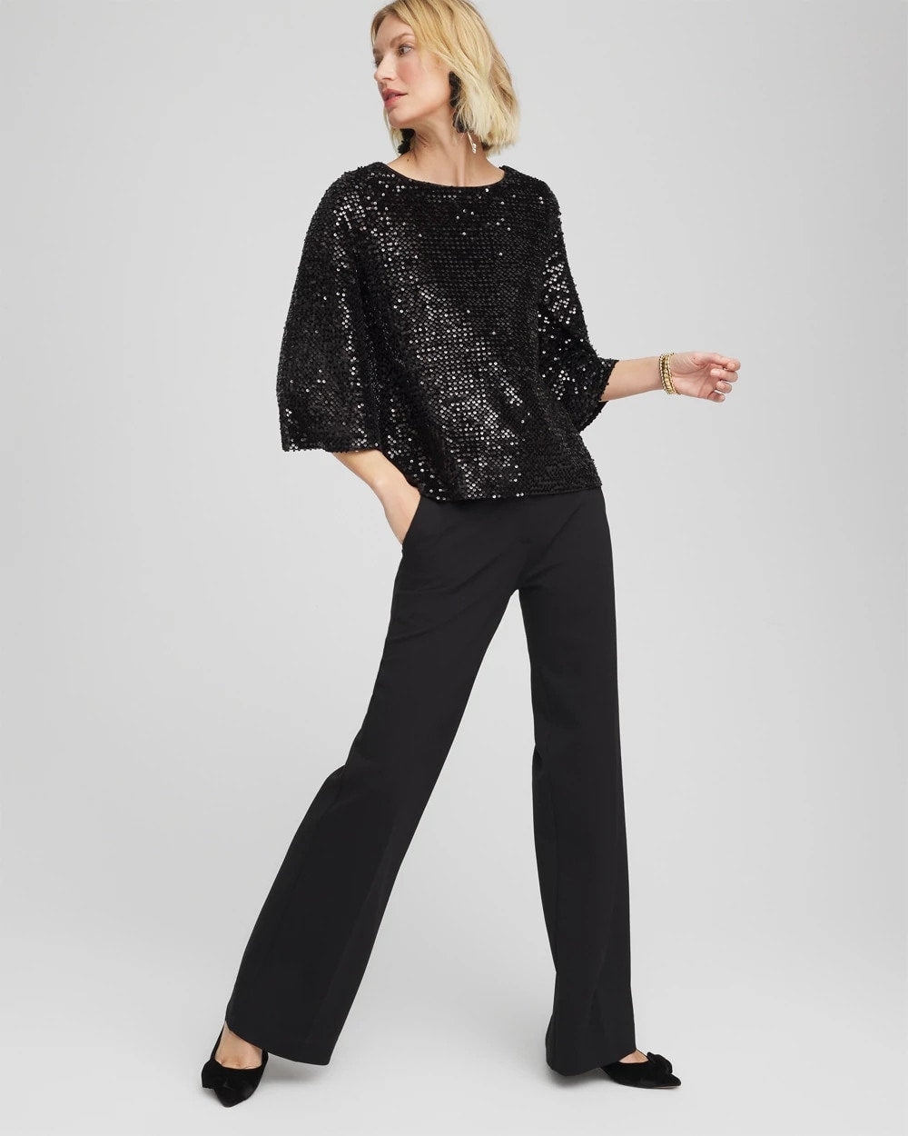 Chico's Latest | Sparkling Sequin Party Tee