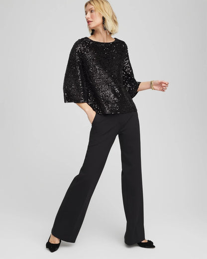 Chico's Latest | Sparkling Sequin Party Tee
