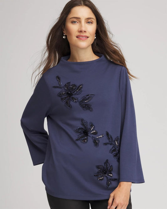 Chico's Smart Buy | Embellished Structured Top