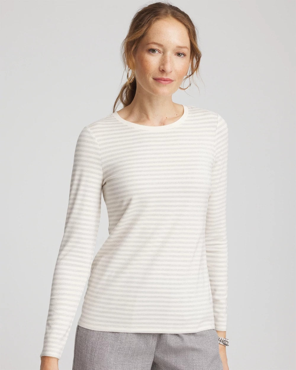 Chico's Trending | Metallic Layering Tee