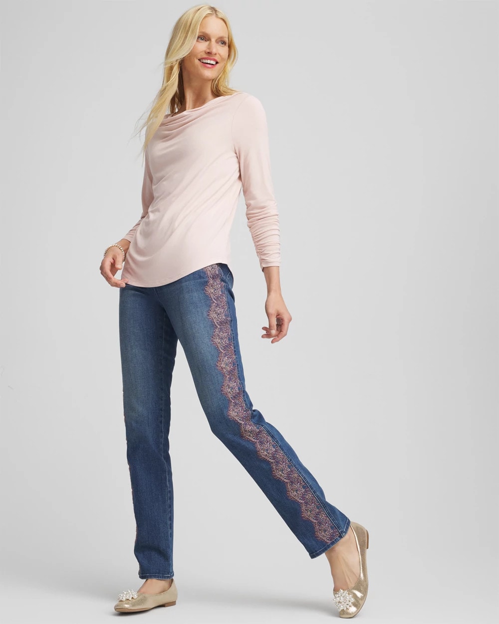 Chico's Hot Sale | Cowlneck Long-Sleeved Tee