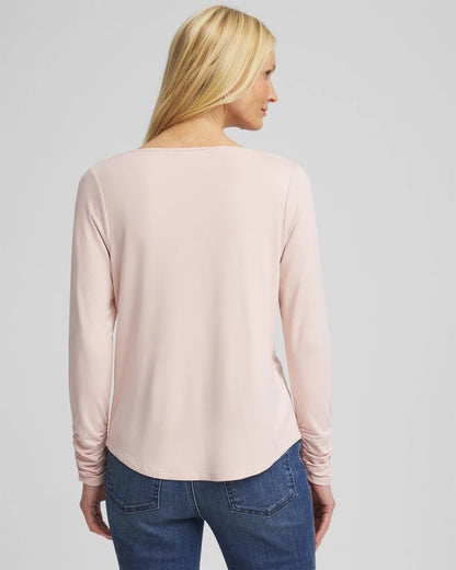 Chico's Hot Sale | Cowlneck Long-Sleeved Tee