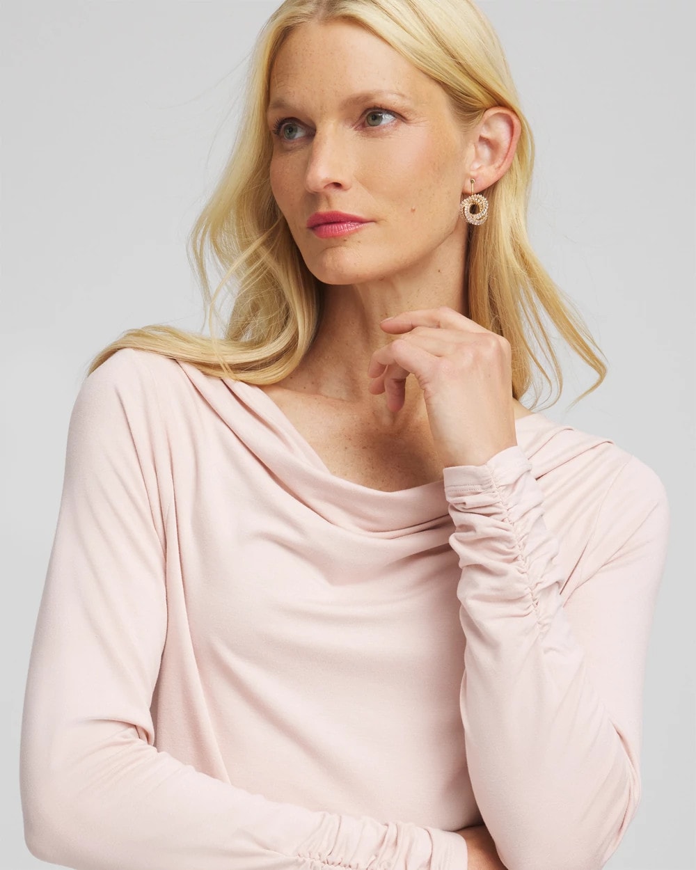 Chico's Hot Sale | Cowlneck Long-Sleeved Tee