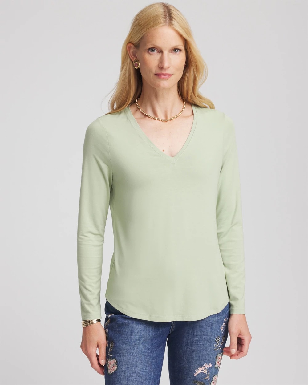Chico's Trusted | Touch of Cool™ V-Neck Layering Tee