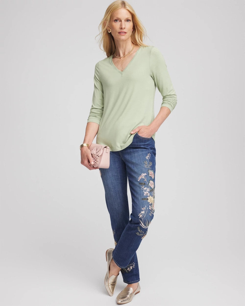 Chico's Trusted | Touch of Cool™ V-Neck Layering Tee