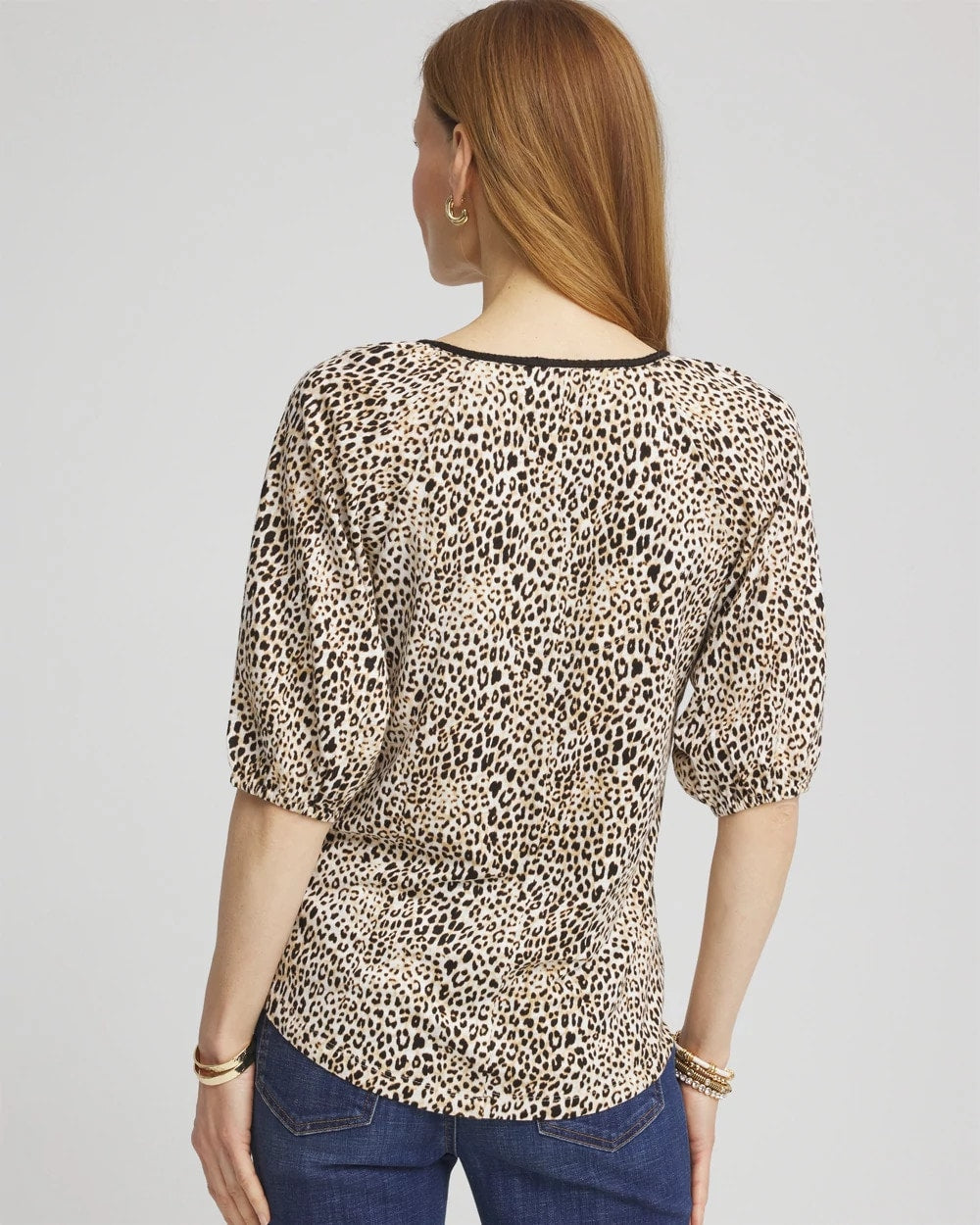 Chico's Sale | Leopard Braided Linen Top