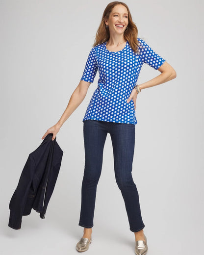 Chico's Special Offer | Printed Slub Short Sleeve Tee