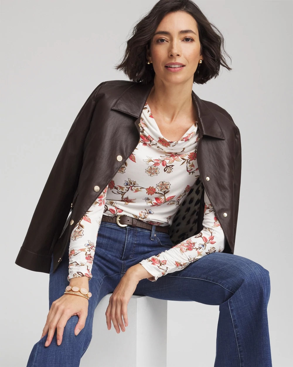Chico's Everyday | Touch of Cool™ Long-Sleeved Cowlneck Tee