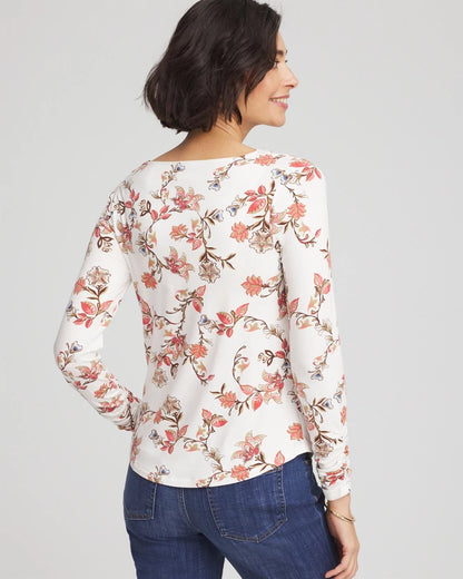 Chico's Everyday | Touch of Cool™ Long-Sleeved Cowlneck Tee