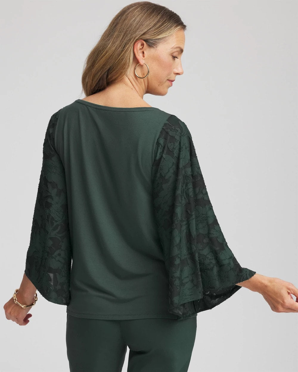 Chico's Discount | Touch of Cool™ Burnout Angel-Sleeved Top