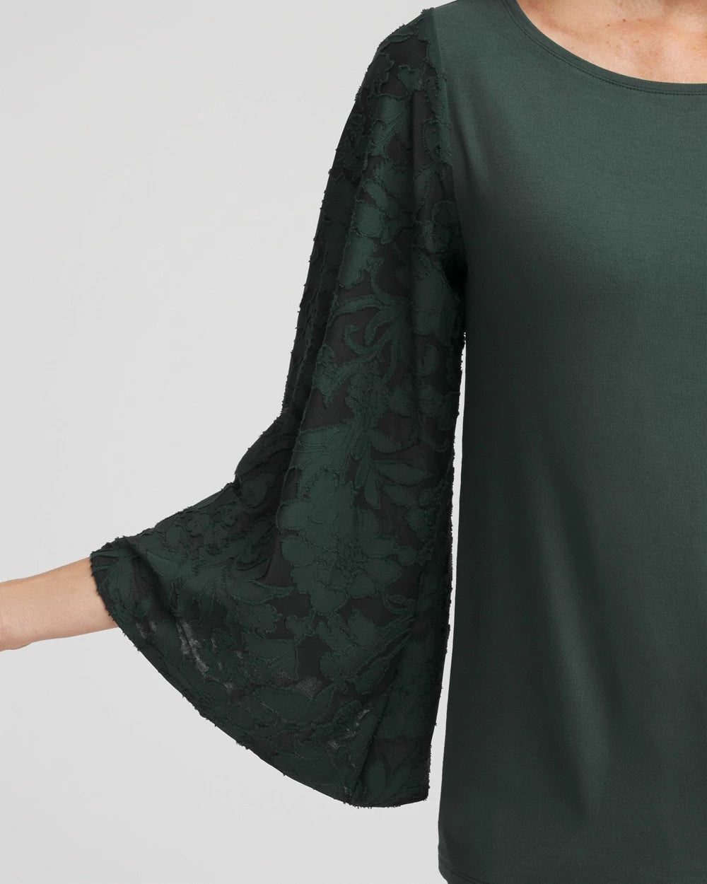 Chico's Discount | Touch of Cool™ Burnout Angel-Sleeved Top
