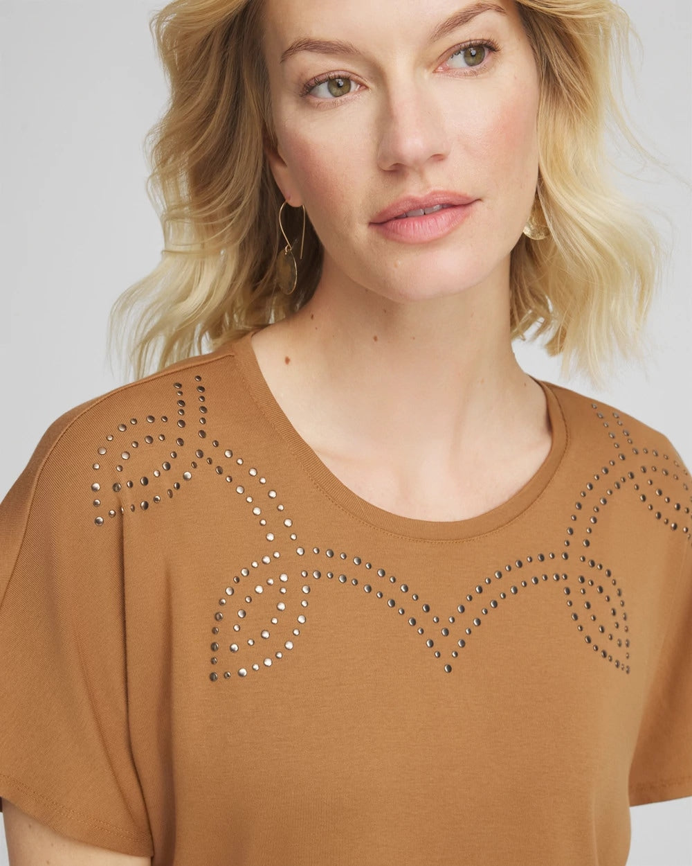 Chico's Recommended | Studded Tapered Dolman Top