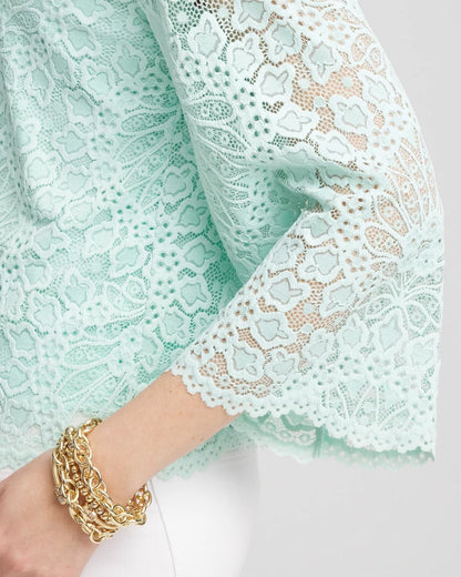 Chico's Great Value | Scalloped Hem Lace Top