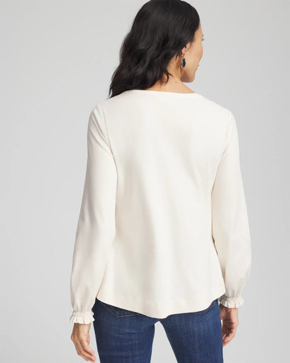 Chico's Quality | Embellished Long-sleeve Top