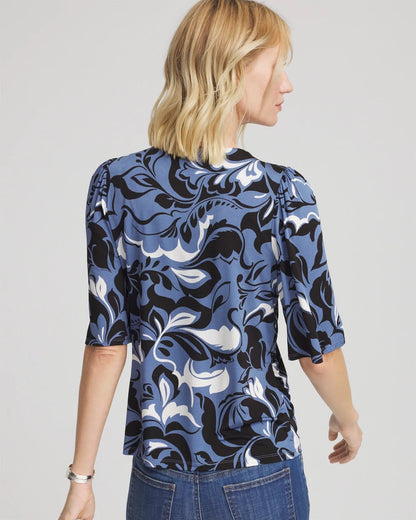 Chico's Latest | Stretch-Knit Flutter-Sleeve Tee