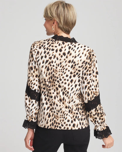 Chico's Value | Animal Print Long-Sleeved Top