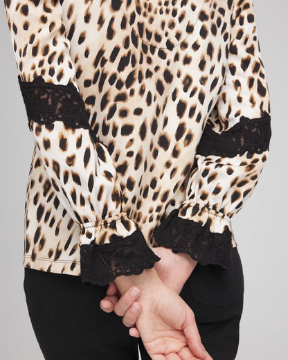 Chico's Value | Animal Print Long-Sleeved Top
