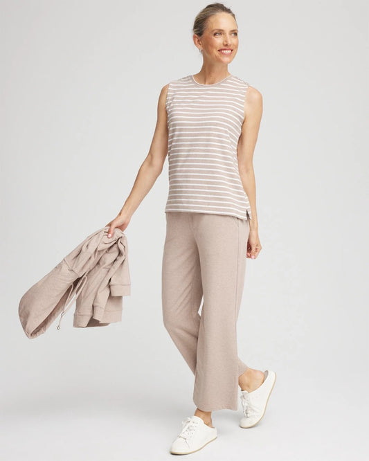 Chico's Best Price | Zenergy® UPF Sleeveless Metallic-Striped Tank