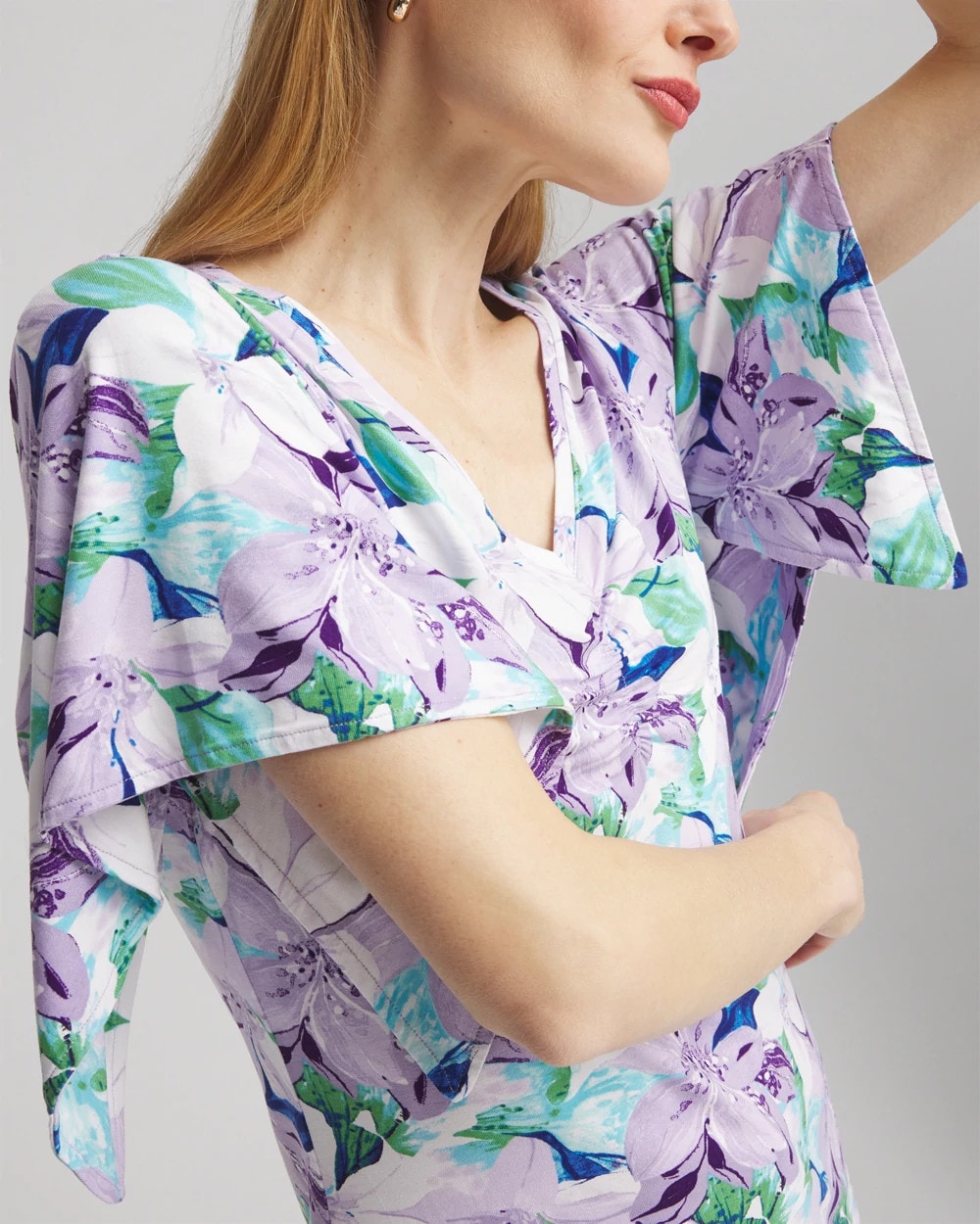 Chico's Customer Favorite | Touch of Cool™ Lily Handkerchief-Sleeve V-Neck Tee