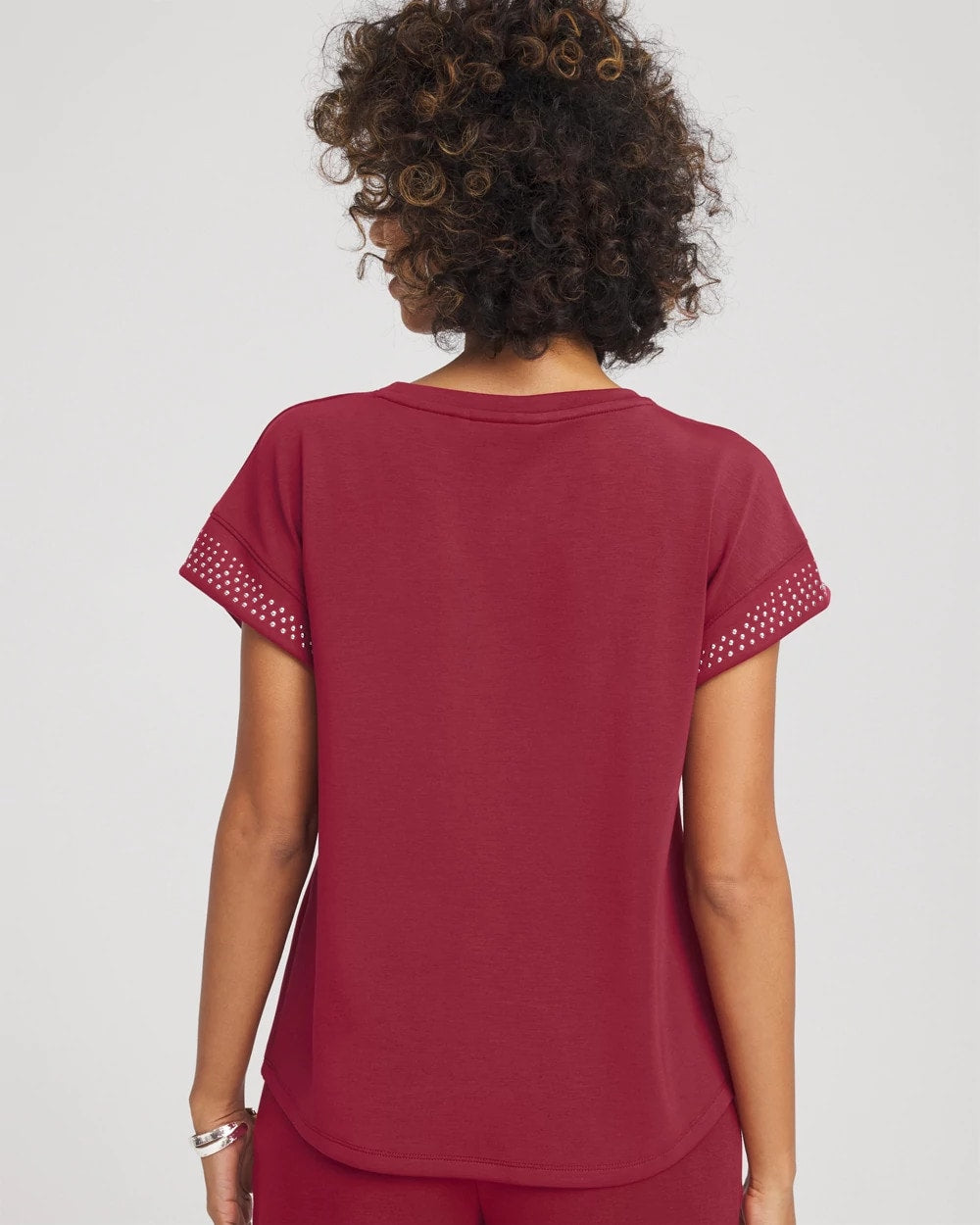 Chico's Sale | Zenergy® Embellished Short-Sleeve Top