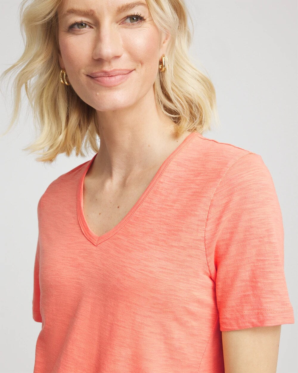Chico's Value | Slub V-Neck Tee
