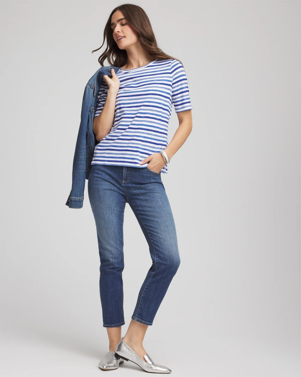 Chico's Best Price | Slub Short Sleeve Tee