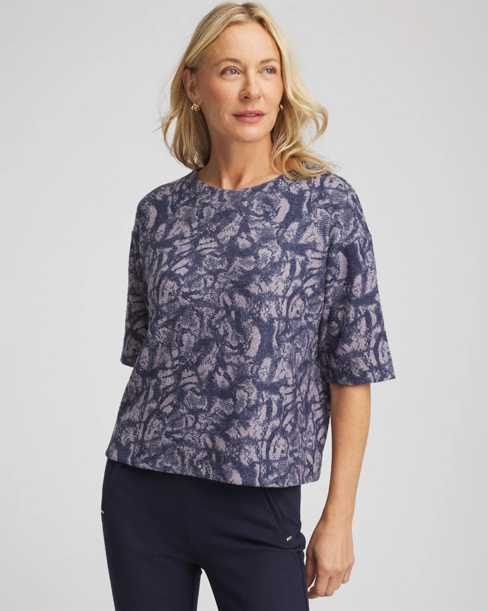 Chico's Trending | Animal Cozy Crewneck Tee