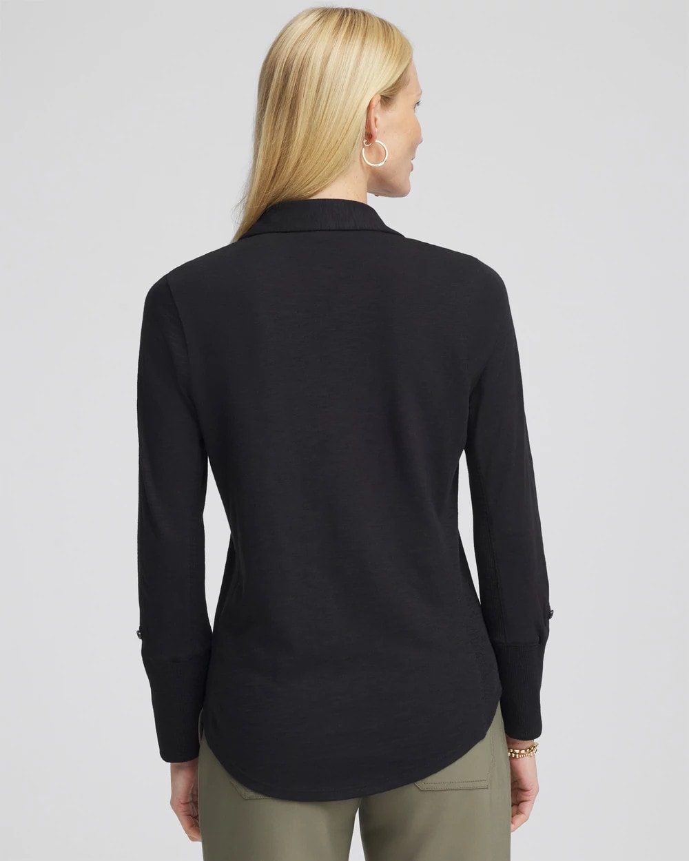 Chico's Hot Sale | Collared Henley Shirt