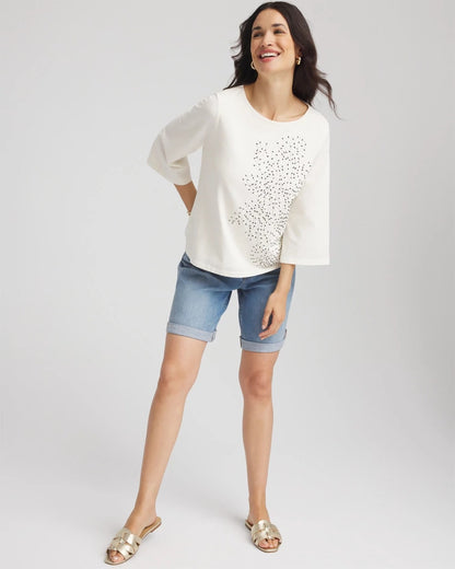 Chico's Classic | Soutache Embroidered Wildflower Top