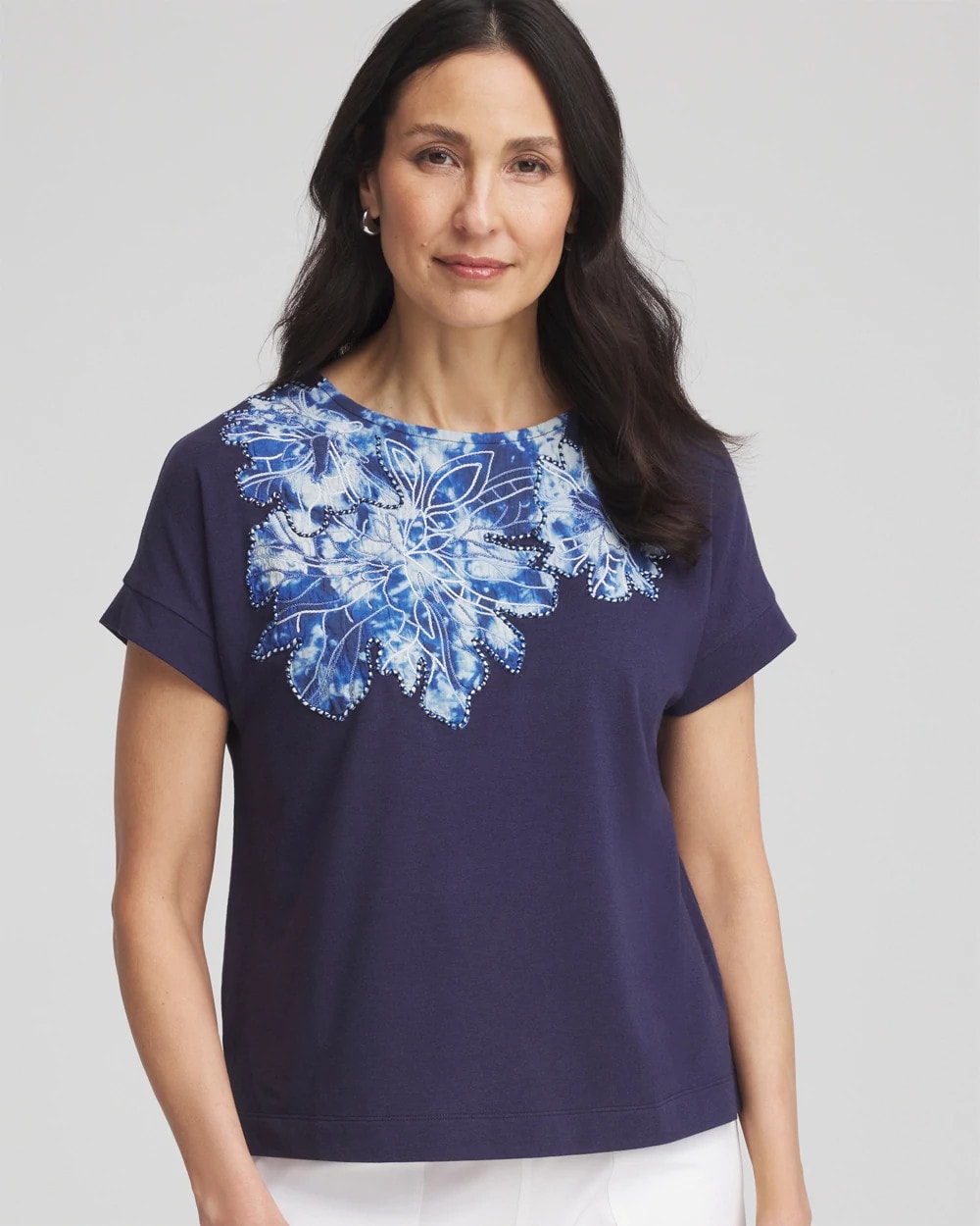Chico's Quality | Zenergy® UPF Knit Applique Dolman Top