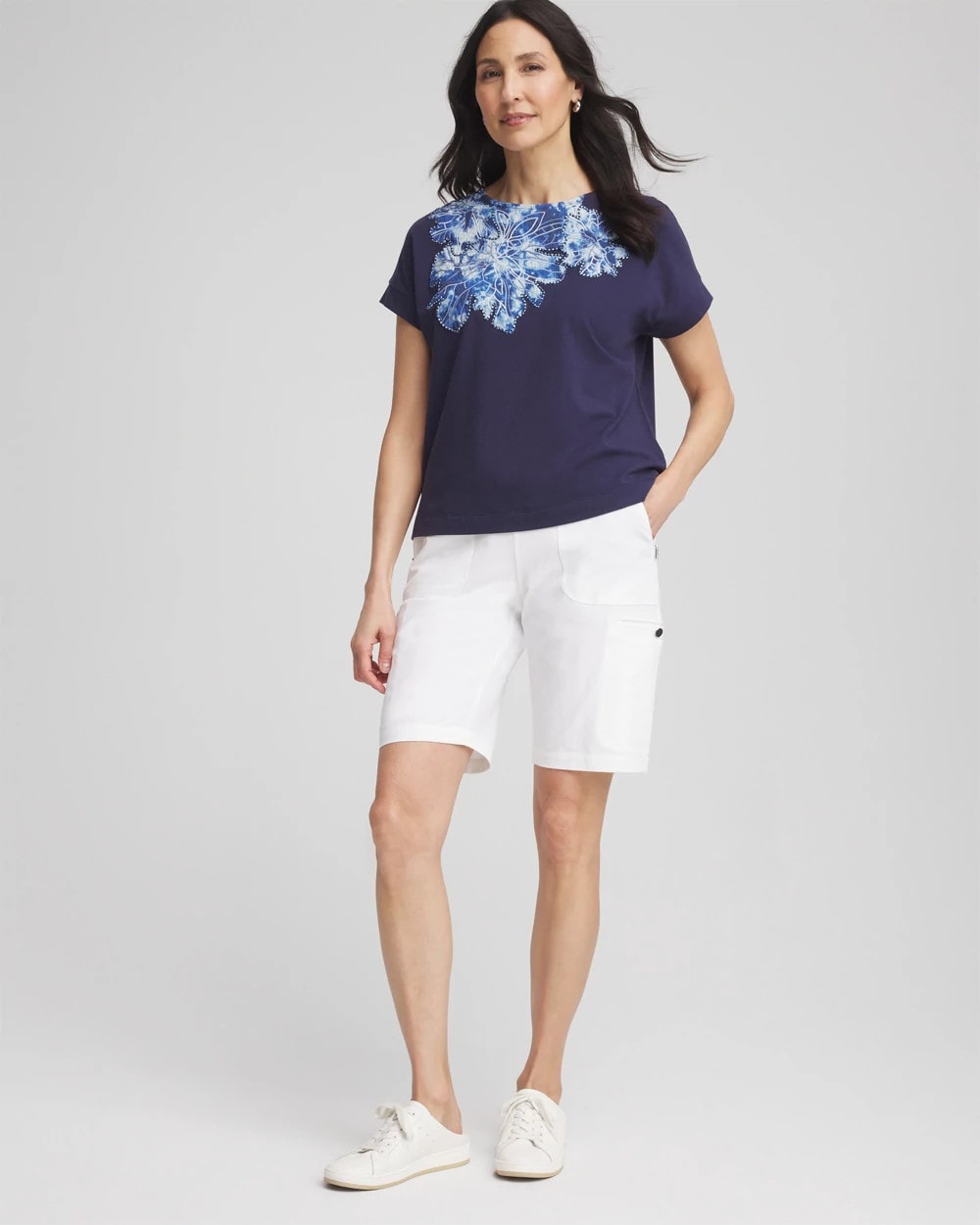 Chico's Quality | Zenergy® UPF Knit Applique Dolman Top