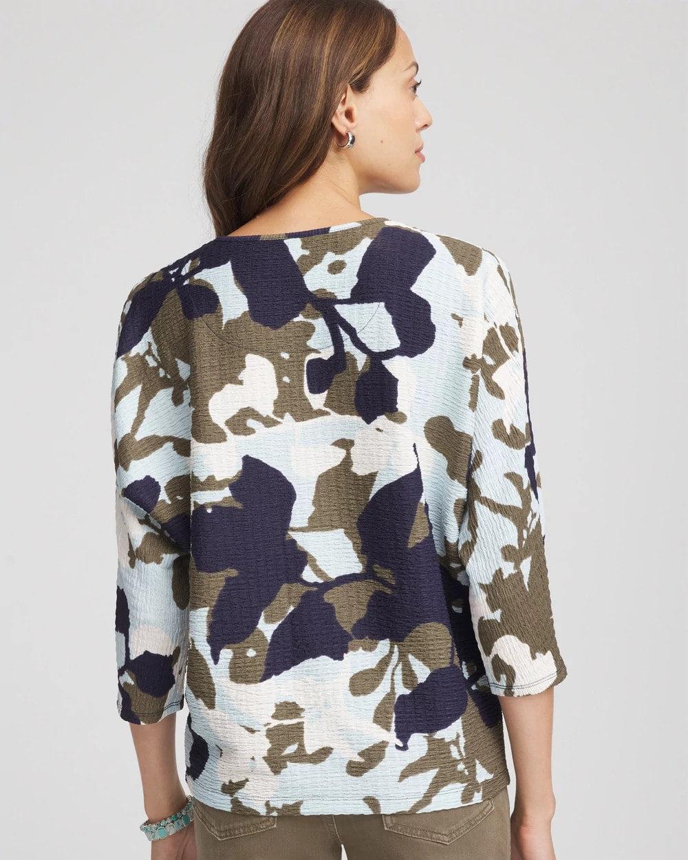 Chico's Essential | Floral Wedge Top
