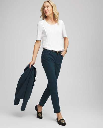 Chico's Trending | Slub Paneled Elbow Tee