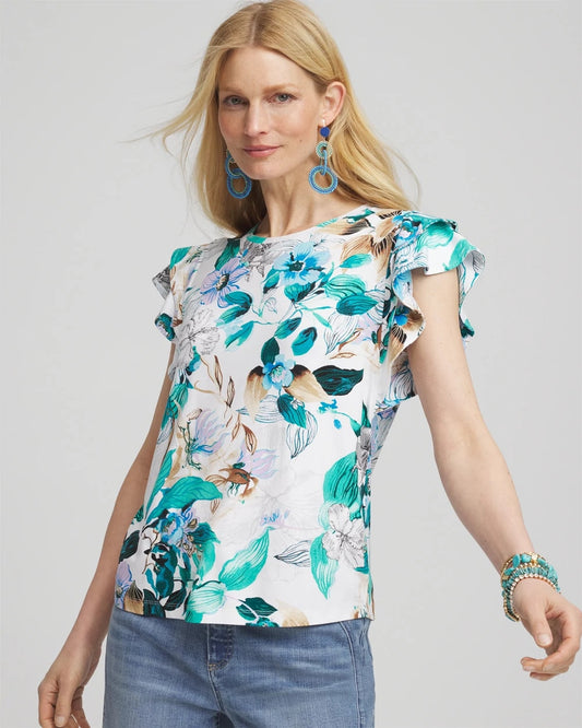 Chico's Customer Favorite | Touch of Cool™ Flutter Sleeve Tee