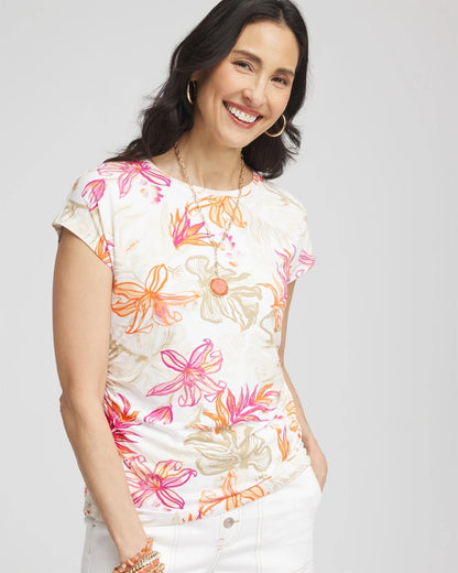 Chico's Trending | Touch of Cool™ Tropical Floral Dolman Tee